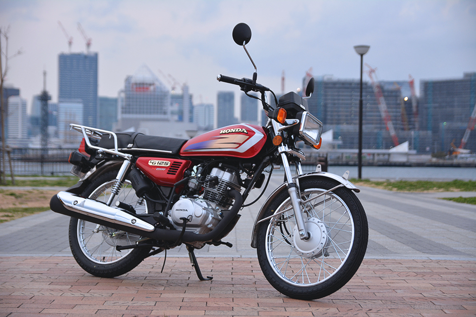 アジア感 クセ強めのスタイル Honda Cg125は新車10万クラスで買える80年代的激安125 Motobe 代にバイクのライフスタイル を提案するwebマガジン モトビー